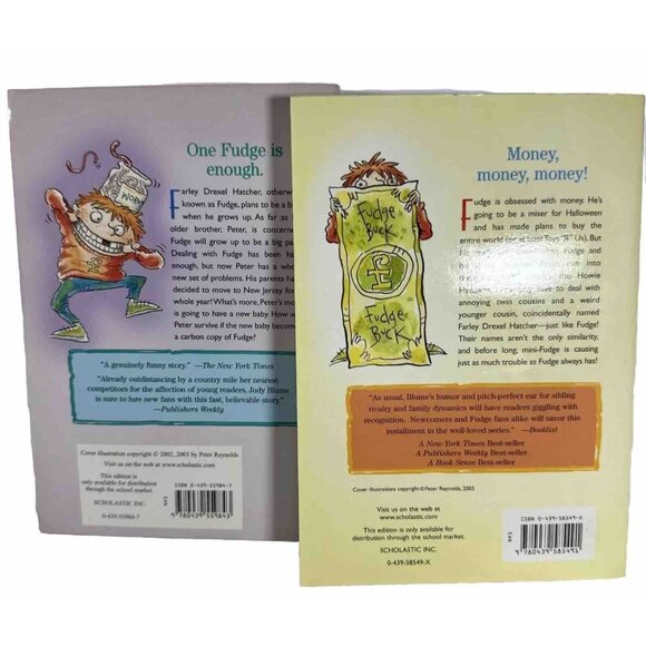 Kids Book Superfudge Doublefudge Author Judy Blume Summer Reading Grandkids Fun - Picture 2 of 7